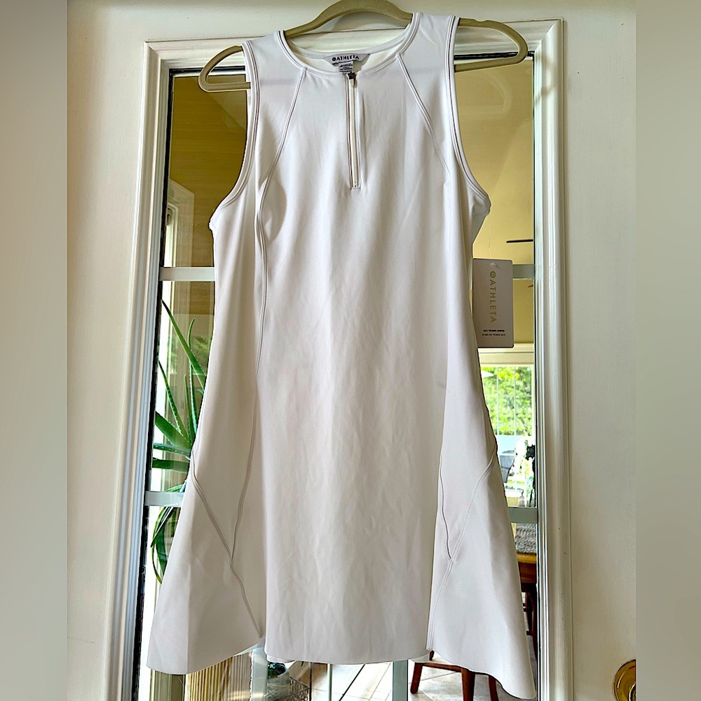 Athlete, new with tags, tennis dress in white, size Large